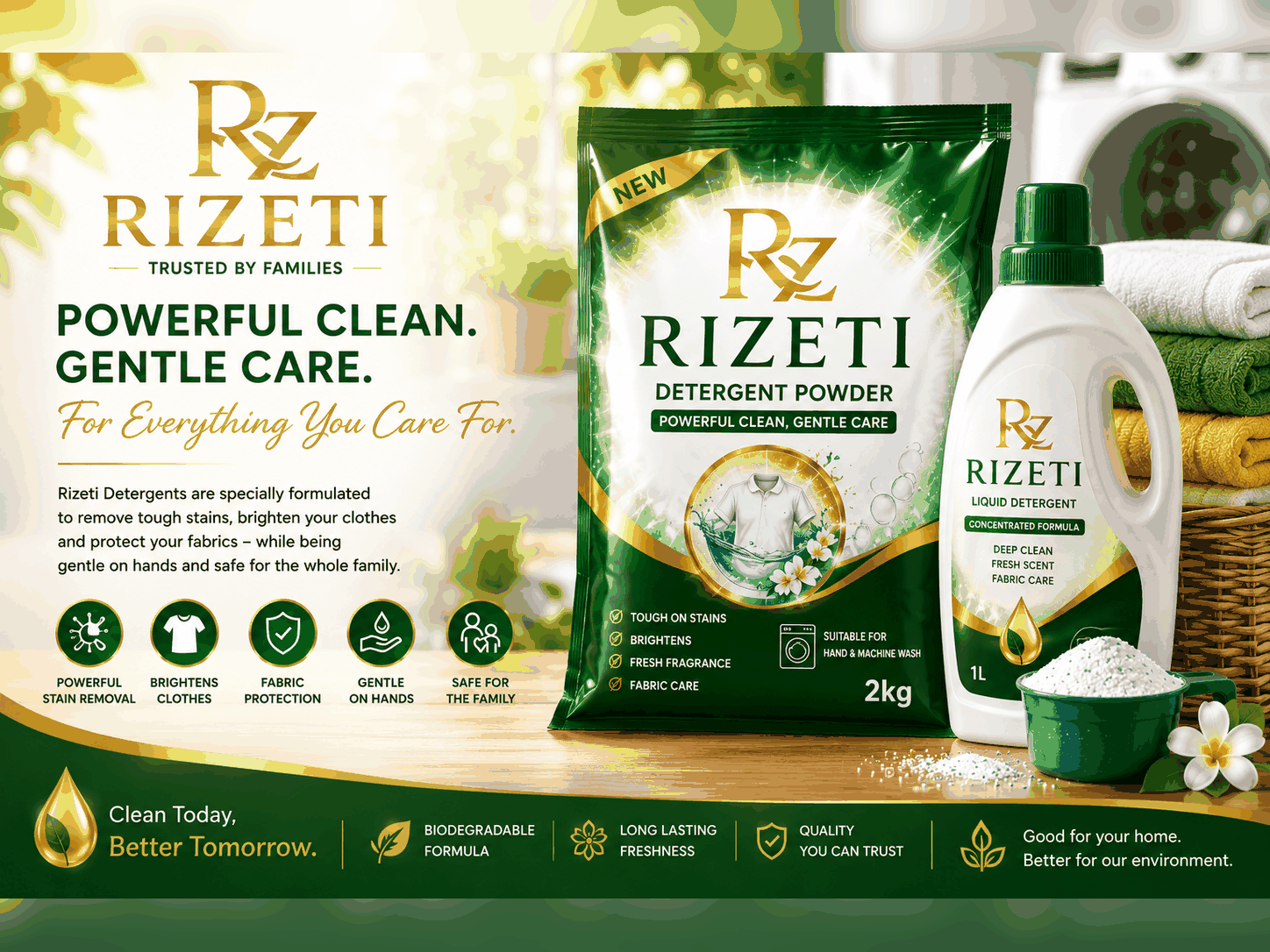 Detergent products